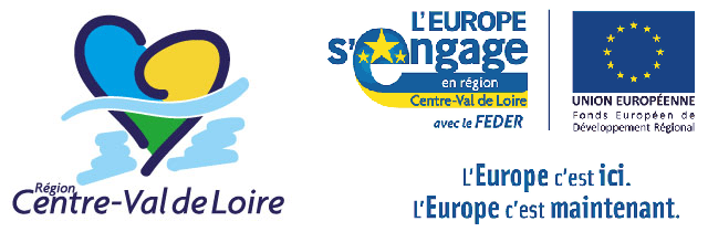 Logos Région Centre-Val de Loire et FEDER