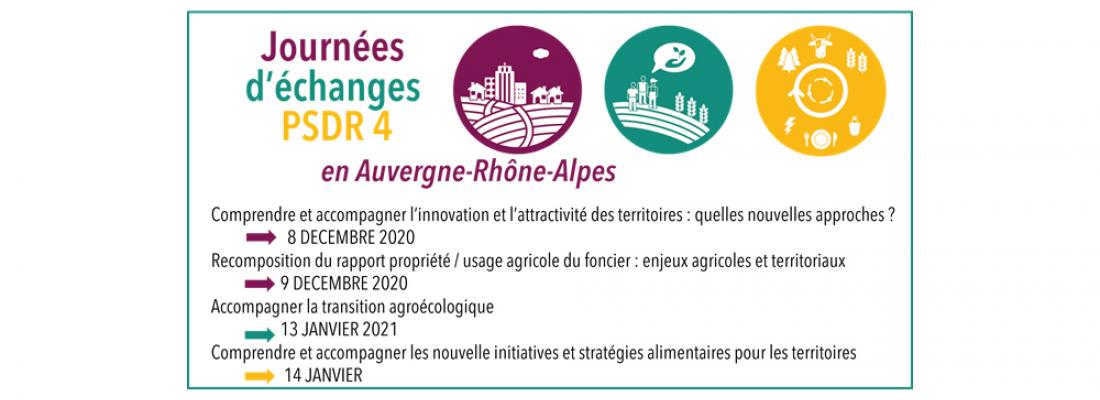 illustration Journées d'échanges PSDR4 en Auvergne-Rhône-Alpes