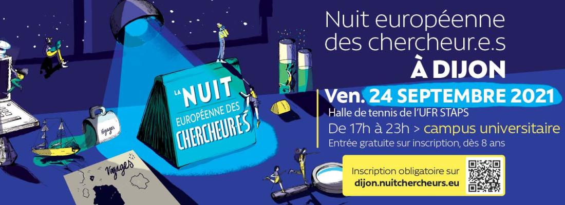illustration Nuit européenne des chercheur.e.s 2021 à Dijon