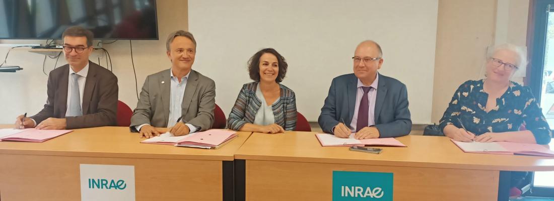 illustration INRAE, UBFC, Université de Bourgogne  et Institut Agro signent une convention d’objectifs et de moyens