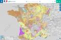 Carte des sols en France métropolitaine