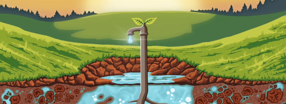 illustration Journée mondiale des sols 2023 - Les sols dans le cycle de l'eau