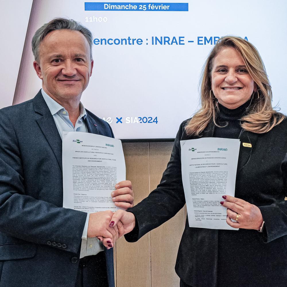 February 25, 2024: future renewal of the framework agreement between Embrapa and INRAE