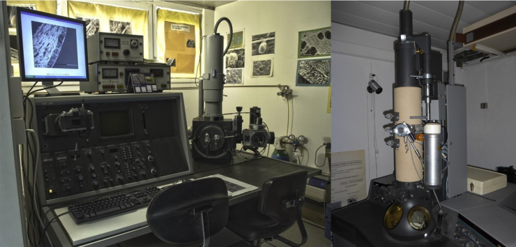 Photos de microscopes électroniques à balayage et à transmission