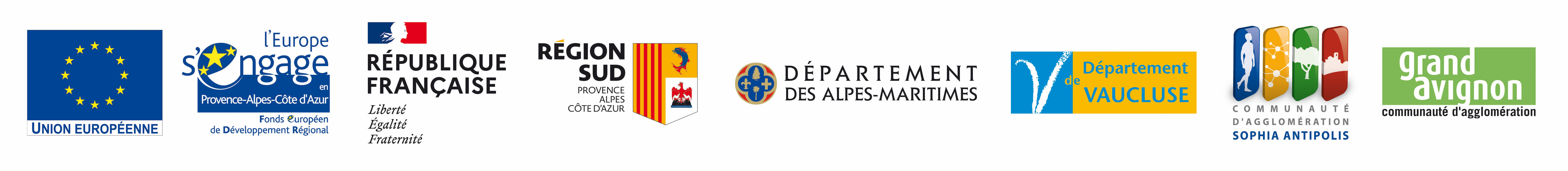 Partenaires financiers du centre de recherche Provence-Alpes-Côte d'Azur