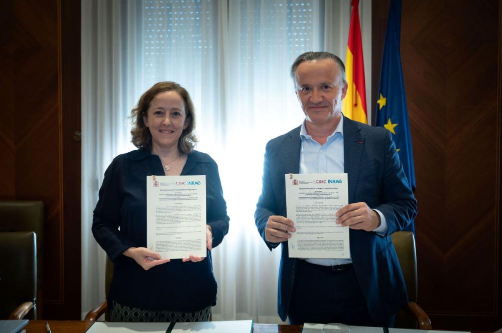 April 18, 2024: Signature of a historic institutional collaboration agreement between INRAE and the Spanish National Research Council (CSIC) in Madrid
