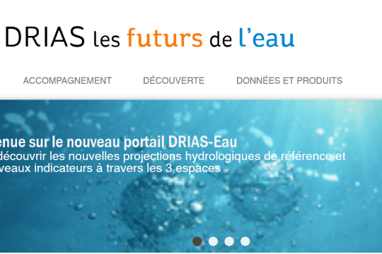 Lancement du portail de données hydrologiques DRIAS-Eau